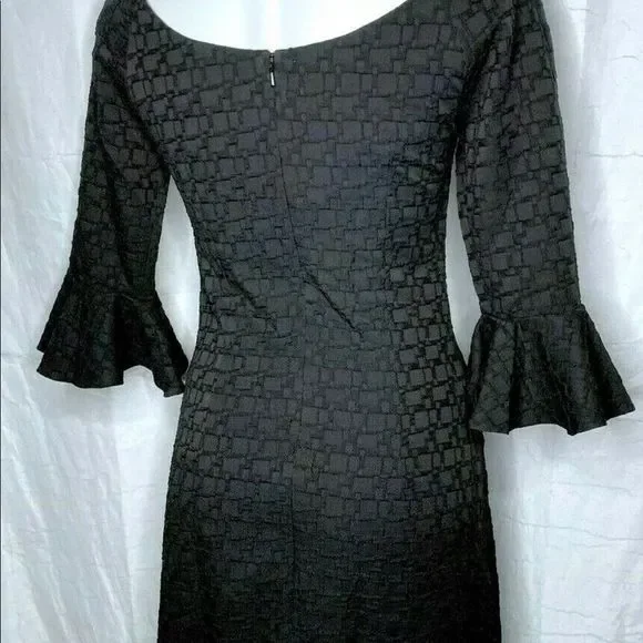 Kerry Xie Pasadena Black Dress V Neck - Picture 4 of 10